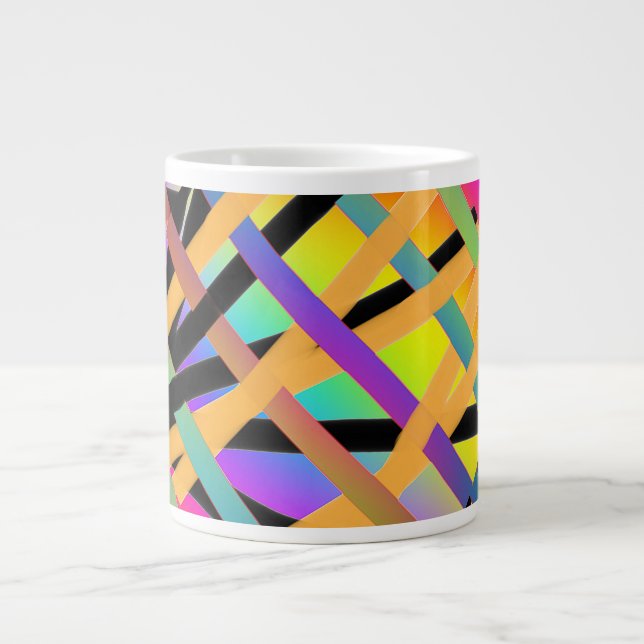 Grande Tasse Couleurs Entrelacées (Devant)