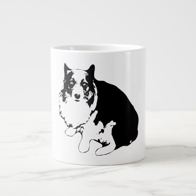 Grande Tasse Coupe Corgi Calm (Devant)