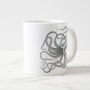 Grande Tasse Coupe de kraken-mug vintage de poulpe à vapeur