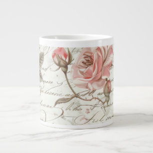 Grande Tasse Coupe de thé rose rose