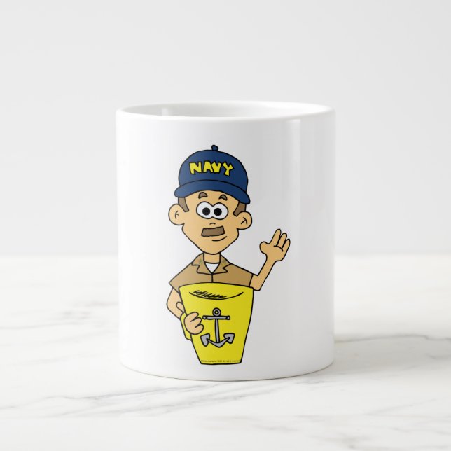 Grande Tasse Coupe du chef de la coupe du café (Devant)