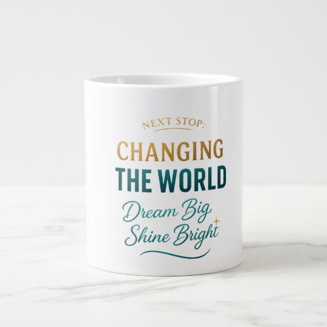 Grande Tasse Coupe Inspirational Graduation Coffee (Devant)