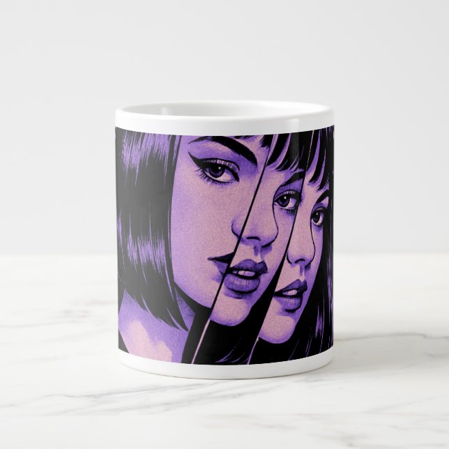 Grande Tasse Coupe Jumbo de café 20oz en céramique extra grande (Devant)