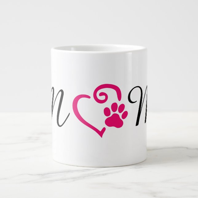 Grande Tasse Coupe maman chien (Devant)