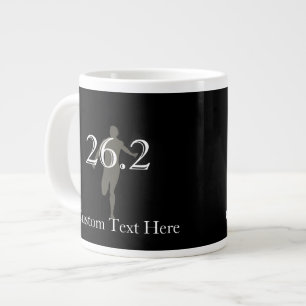 Grande Tasse Coureur de marathon personnalisé 26.2 Gardien