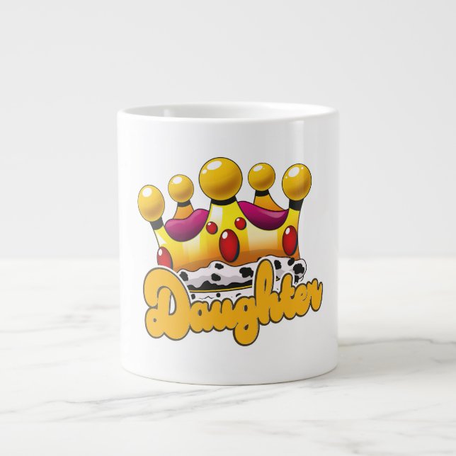 Grande Tasse Couronne des rois filles (Devant)