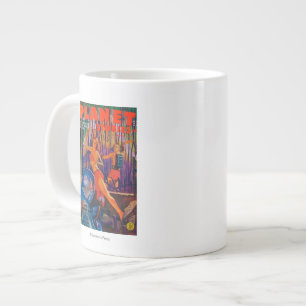 Grande Tasse Couverture de magazine d'histoires de planète 3