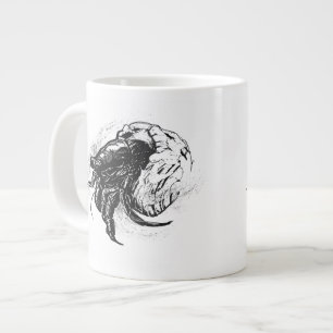 Grande Tasse Crabe d'Hermite en noir