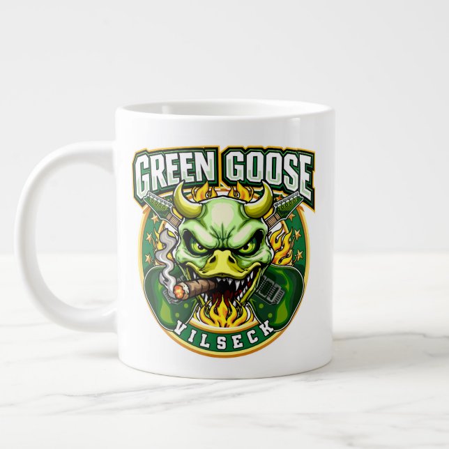 Grande Tasse Crâne d'oie verte Vilseck  (Gauche)