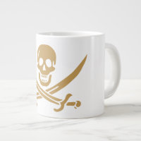 Crâne et Cutlass d'or aztèque Pirate Calico Jack