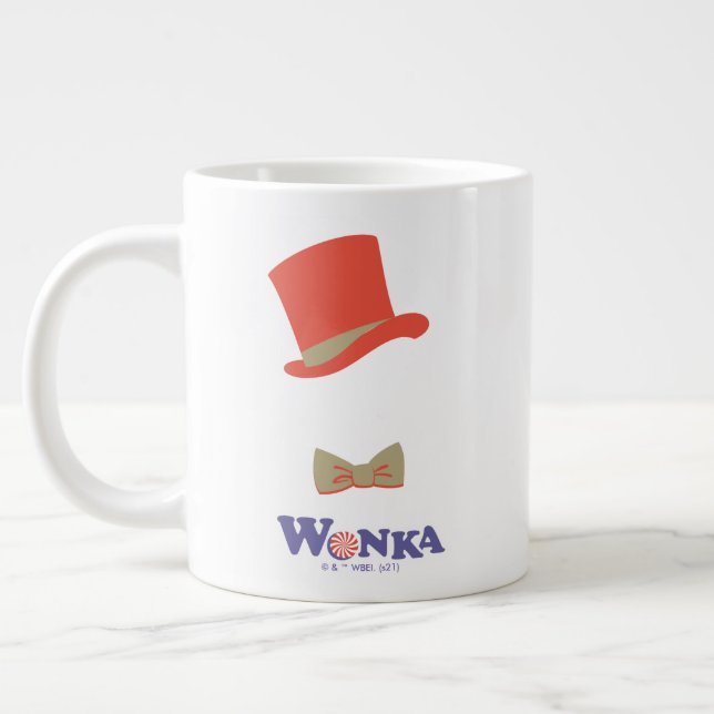 Grande Tasse Cravate Wonka Top Hat & Bow (Gauche)