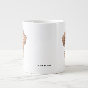 Grande Tasse Crayon de couleur pour visage de citrouille mignon