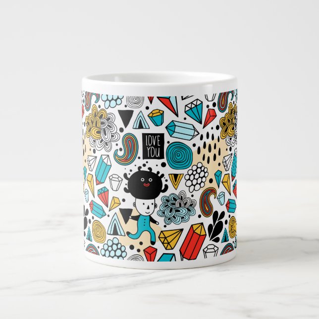 Grande Tasse Crazy head (Devant)