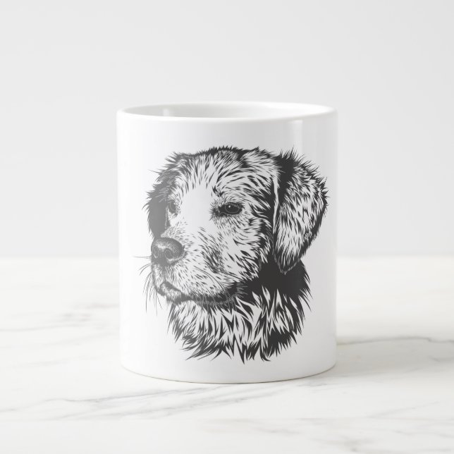 Grande Tasse Create Your Own Pet Dog Customized (Devant)