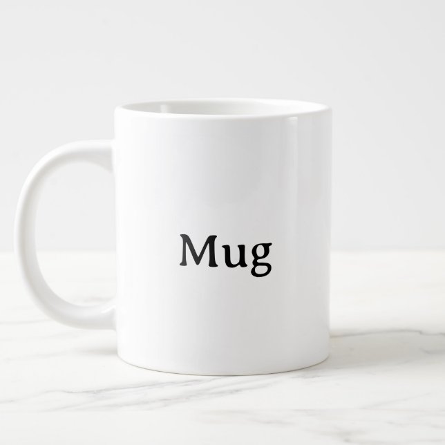 Grande Tasse Create Your Own Simple Custom Jumbo (Gauche)