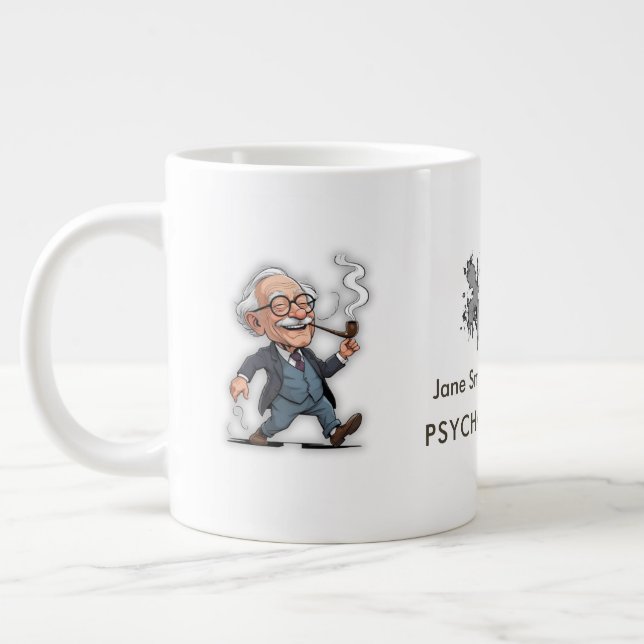 Grande Tasse Creative Freud Caricature Rorschach Theme Quote fo (Gauche)