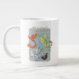 Grande Tasse Créatures Magiques Graphisme Vintage