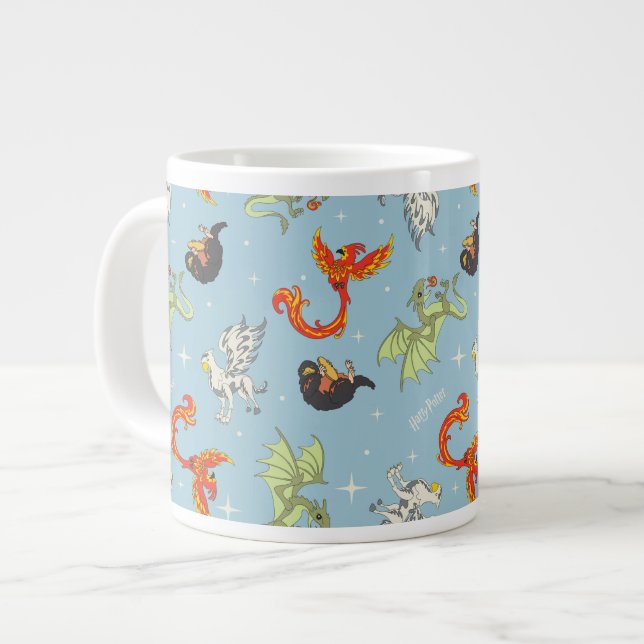 Grande Tasse Créatures Magiques Motif Vintage (Devant gauche)