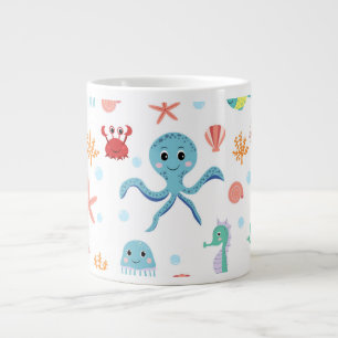 Grande Tasse Créatures marines sous-marines fantaisistes