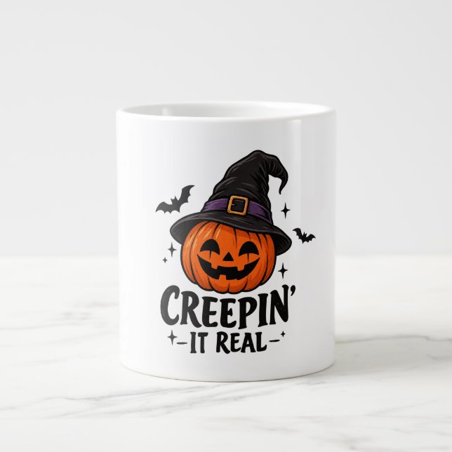 Grande Tasse Creepin' It Real Halloween (Devant)