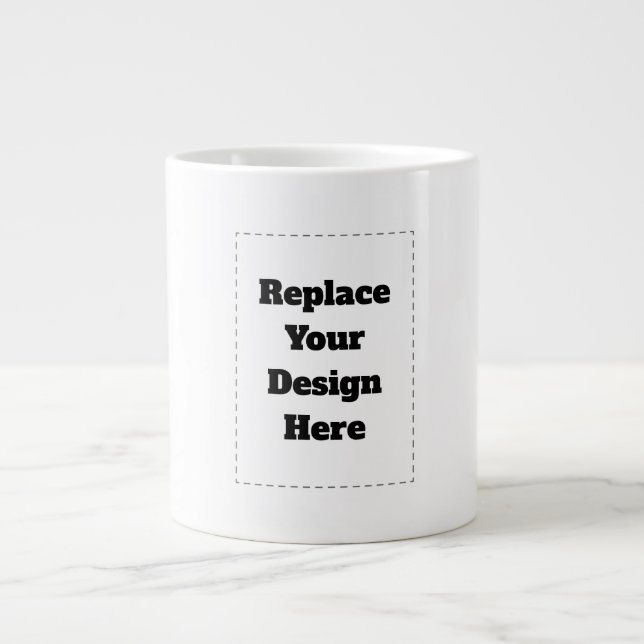 Grande Tasse Créez votre propre blanc  (Devant)