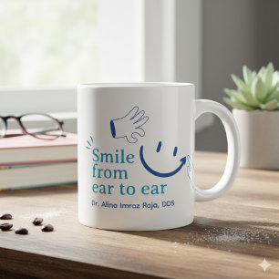 Grande Tasse Créez Votre Propre Ciel Bleu Denim Bleu Personnel