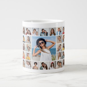Grande Tasse Créez votre propre collage de 27 photos