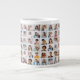 Grande Tasse Créez Votre Propre Collage de 48 Photos