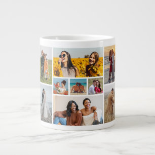 Grande Tasse Créez votre propre collage de 9 photos