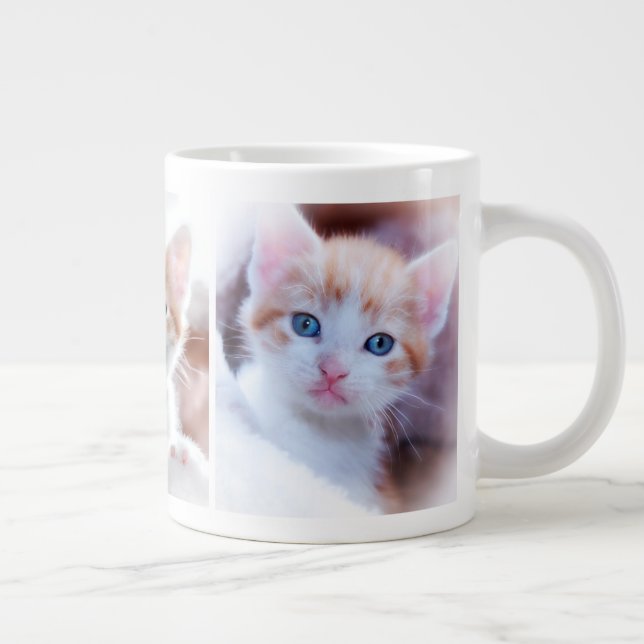 Grande Tasse Créez votre propre photo de trois animaux de compa (Droite)