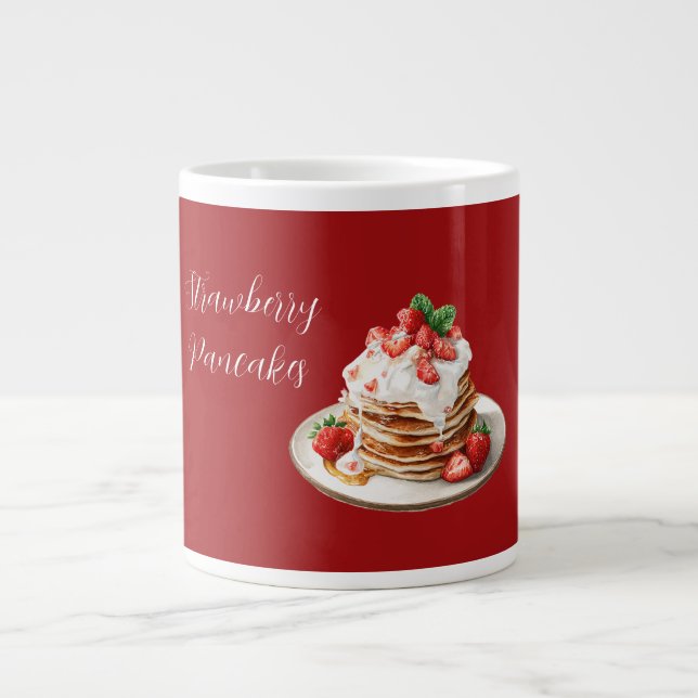 Grande Tasse Crêpes aux fraises rouges (Devant)