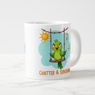 Grande Tasse Cris de perroquet et rires ensoleillés