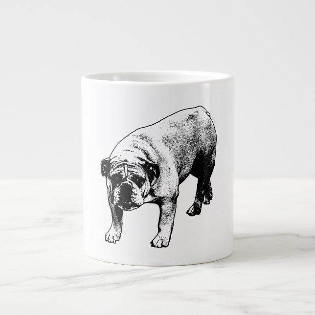 Grande Tasse Crisp Noel Bulldog (Devant)