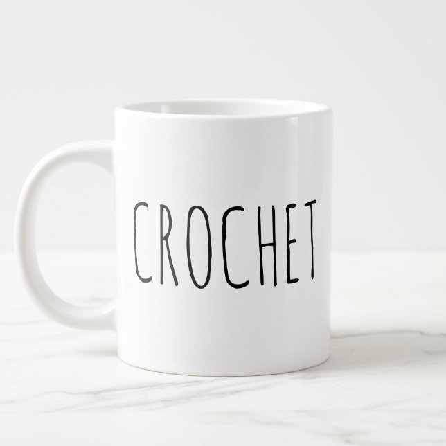 Grande Tasse "Crochet" Simple Farmhouse moderne (Gauche)