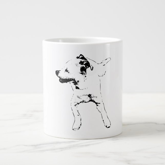 Grande Tasse Croisé dynamique de la feuille, croisé à la broche (Devant)