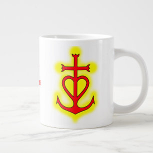 Grande Tasse Croix camarguaise (Fides Caritas Spes
