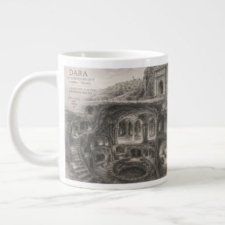 Grande Tasse Croquis de la ville souterraine de Mardin Dara