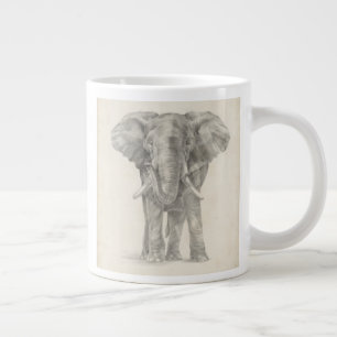 Grande Tasse Croquis éléphant