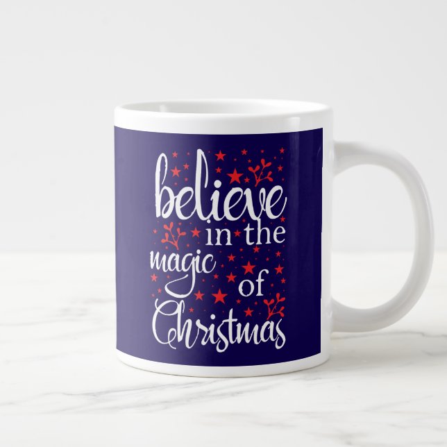 Grande Tasse Croyez à la magie de Noël (Droite)