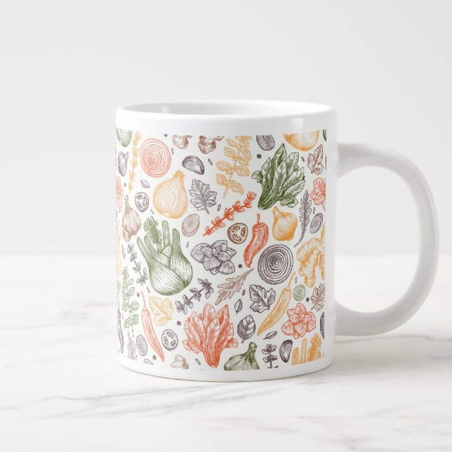 Grande Tasse Cuisine Garden Motif végétal (Droite)