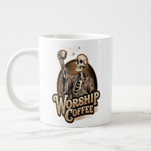 Grande Tasse Culte Café Skeleton Drôle