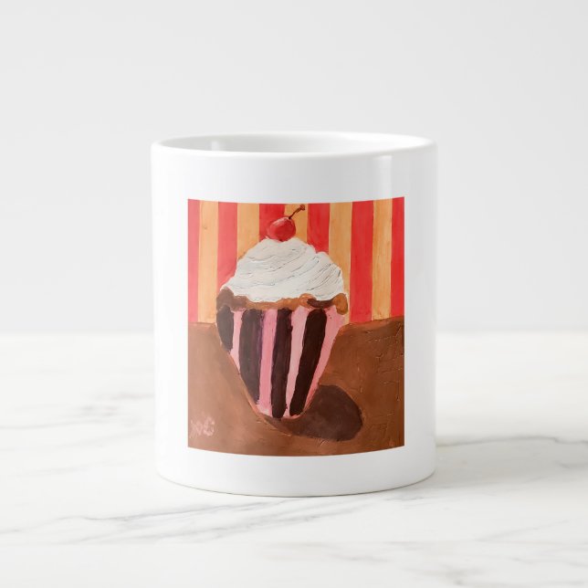 Grande Tasse Cupcake avec glaçage à la vanille (Devant)