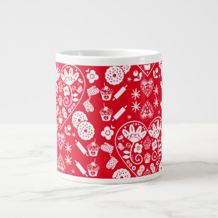 Grande Tasse Cupcake Baking Folk Art