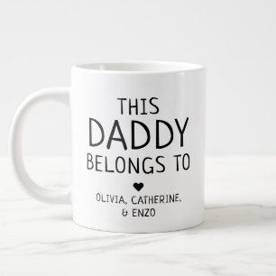 Grande Tasse Custom Modern Ce Papa Appartient À La Fête des pèr