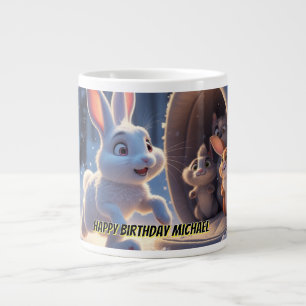Grande Tasse Cute Bunny Boug d'anniversaire - Enfants Cadeau pe