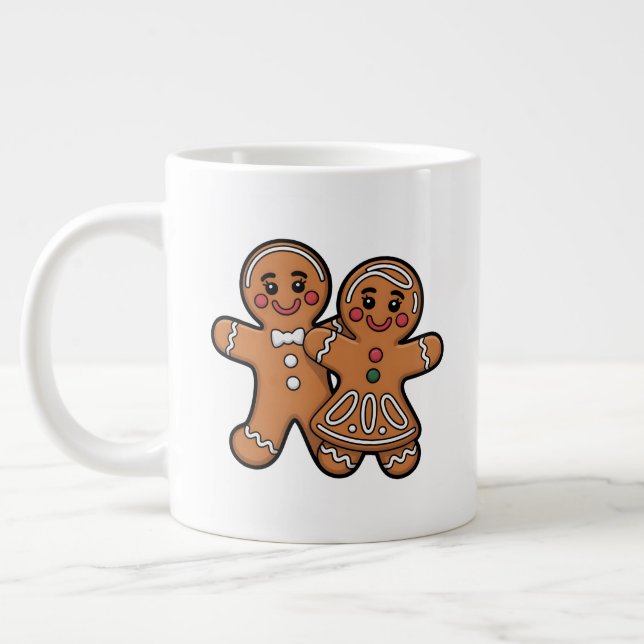 Grande Tasse Cute Gingerbread Friends (Gauche)