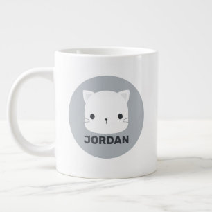 Grande Tasse Cute Little Cat avec nom personnalisé