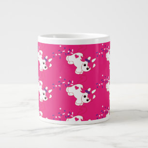Grande Tasse Cute Pooping rose licorne
