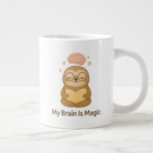 Cute Reading Bear — My Brain Is Magic Motivational