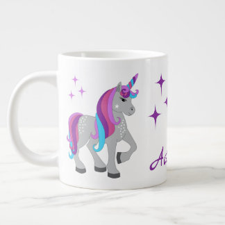 Grande Tasse Cute Unicorn & Stars